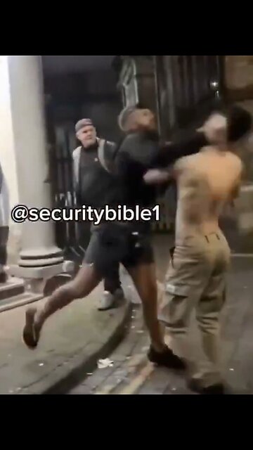 Illegal immigrant challenges British citizen to a fight, gets what he asked for. Instant Karma