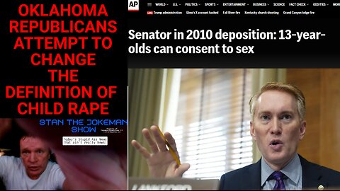 Pam Bondi Eats List & Oklahoma Republican Leaders Re-Define Child Rape to Protect Trump