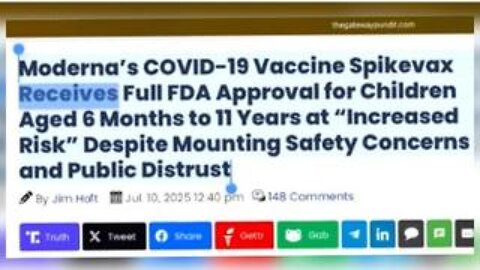 Moderna’s COVID-19 Vaccine Spikevax Receives Full FDA Approval for Children Aged 6 Months to 11 Yrs.