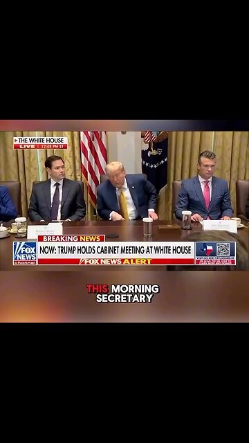 Captioned - WH Cabinet Meeting to ban China owns US farmlands