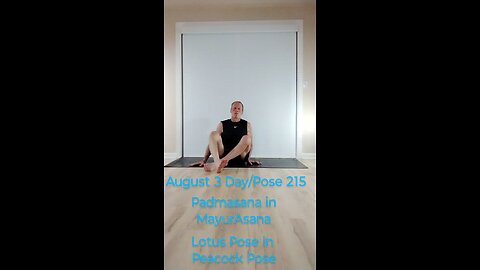 Padmasana in MayurAsana / Lotus Pose in Peacock Pose