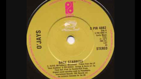 The O'Jays - Back Stabbers 
