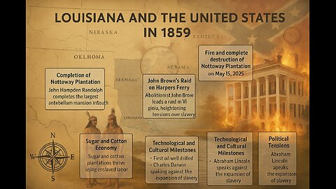 Nottoway Plantation BURNS, Confederate History Revealed | Hidden Codes of Louisiana's DARK PAST