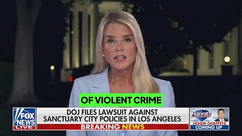 All sanctuary cities & states are officially on notice - Pam Bondi
