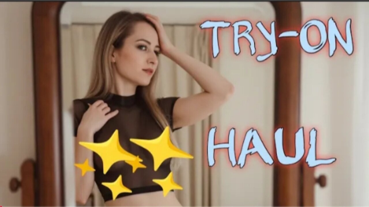 4K Transparent Lingerie Try on Haul | SeeThrough Fabric | No Bra Trend
