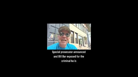 SPECIAL PROSECUTOR ANNOUNCED AND BILL BARR EXPOSED FOR THE CRIMINAL HE IS