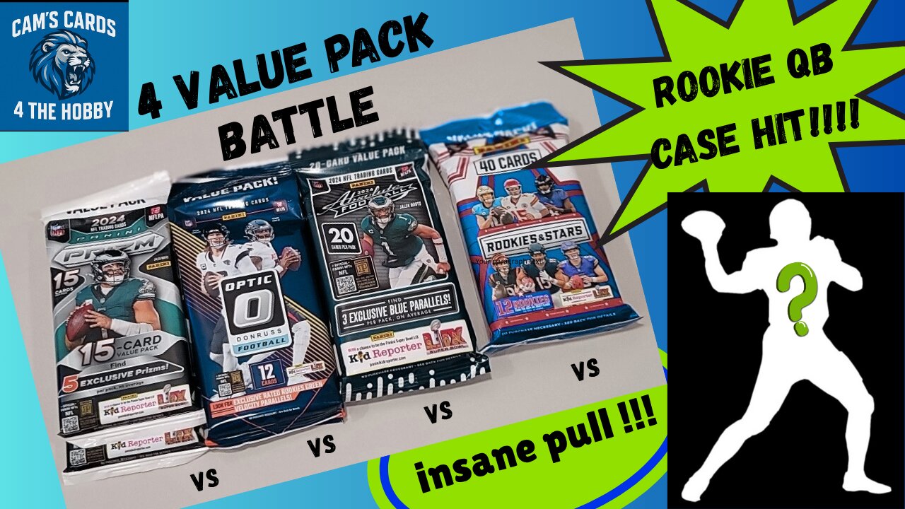 4 Value Pack Battle Insane Rookie QB Case Hit !!!