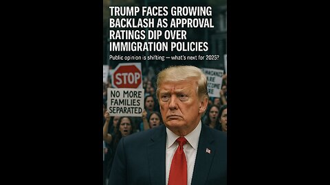 Trump faces growing backlash as approval ratings dip over immigration policies