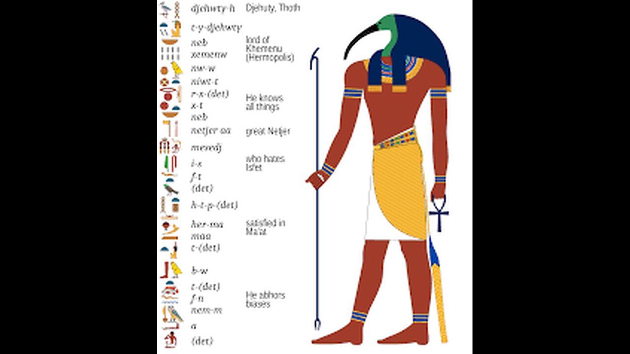 Thoth as the Original Yahweh, Moses as Thoth/Enki