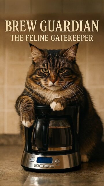 Brew Guardian : The Feline Gatekeeper