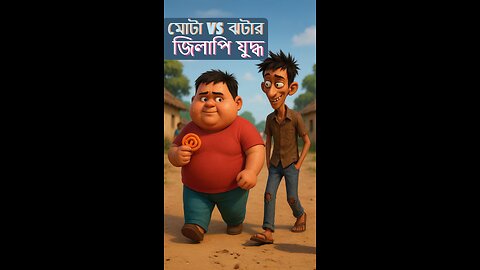 মোটা আর ঝটার জিলাপি যুদ্ধ Bangla Funny Cartoon