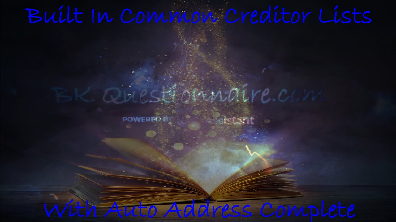 LP - Common Creditor List w/ Auto Address Complete