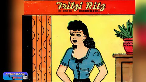 The Little scheme, Fritzi Ritz and Phil Fumble By Ernie Bushmiller classic comic book strip funny