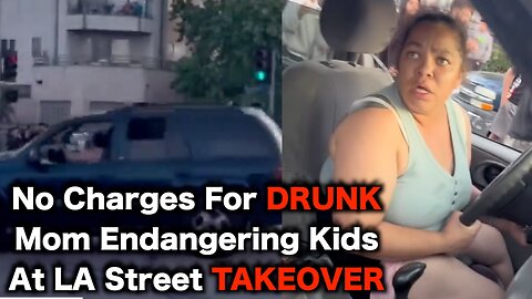 Drunk Mom Brings Her Kids To Street Takeover