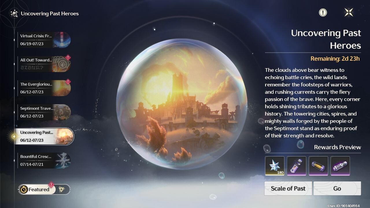 Uncovering Past Heroes Event - Wuthering Waves - Version 2.4