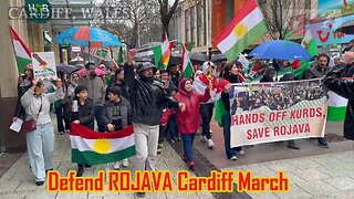 Defend Rojava Demonstration, Queen Street Cardiff Wales - Part 2