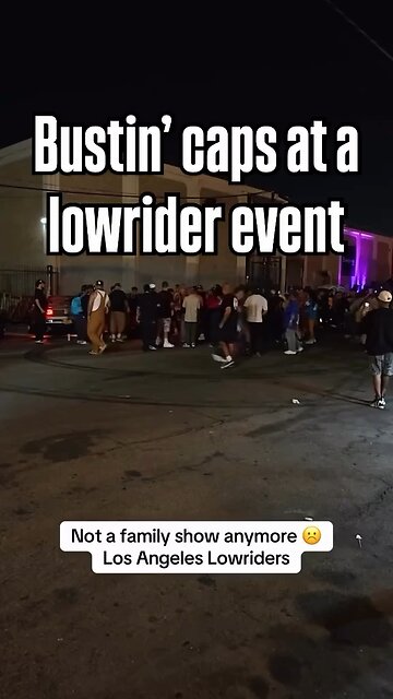 Altercation breaks out at lowrider event.