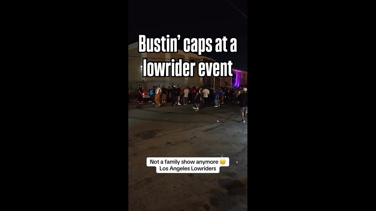 Altercation breaks out at lowrider event.