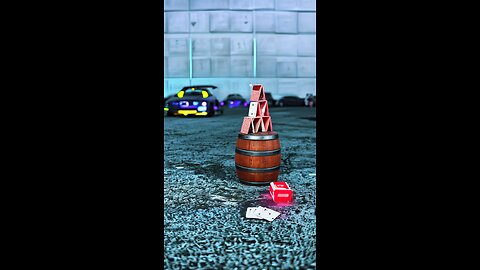 Targeting the top card…with fails #rccar #drifting