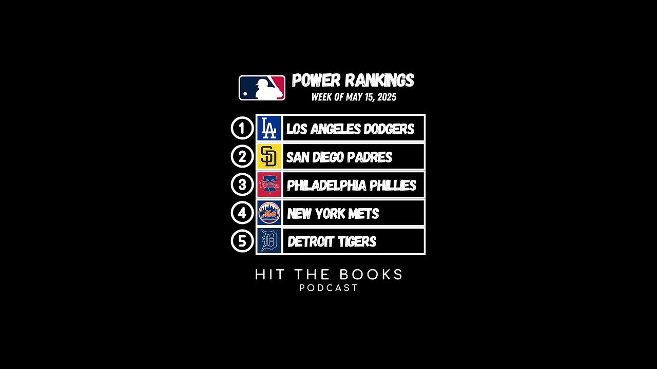 MLB Power Rankings for the week of 5/15/2025!⚾️👀
