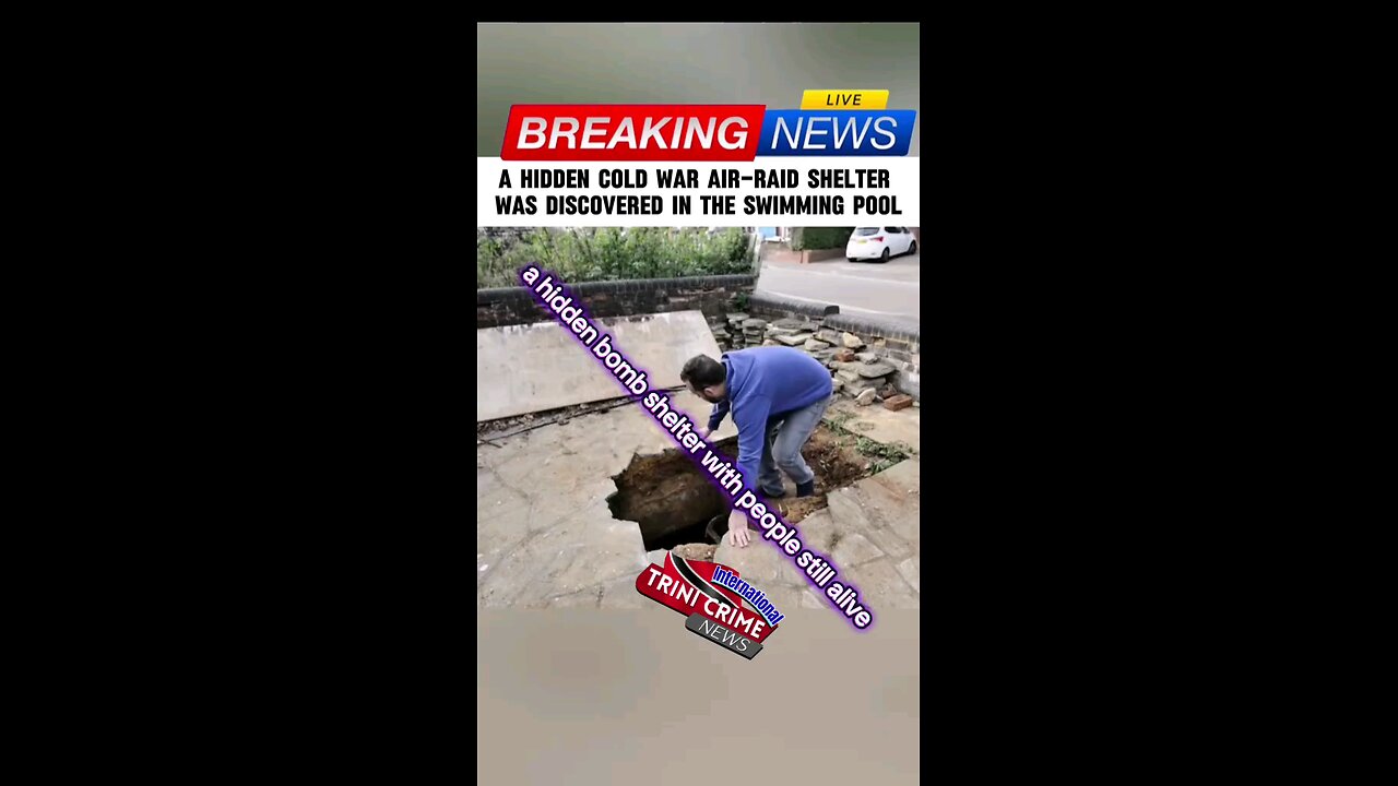 a hidden bomb shelter with people still alive