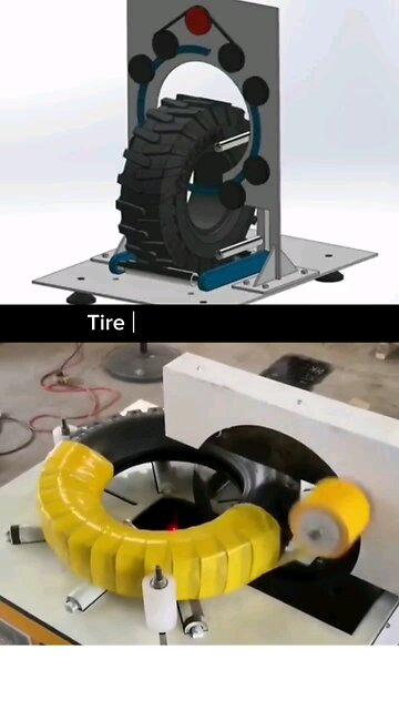 Tire wrapping equipment