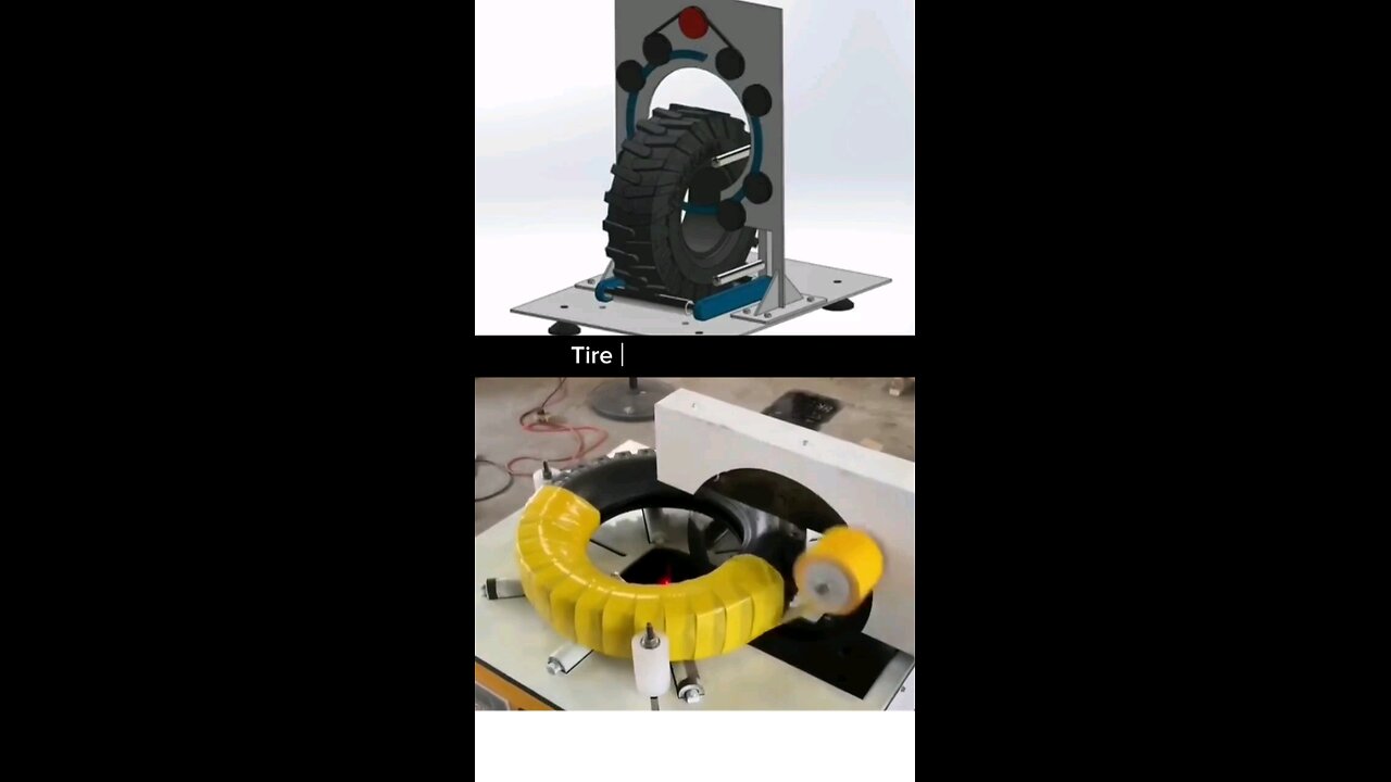 Tire wrapping equipment