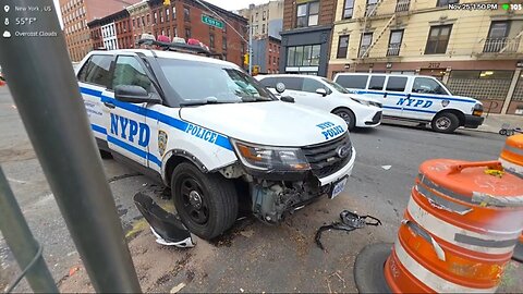 🛑 BLACKASSDAVE -KICK- THE AFTERMATH--NYPD CARS CRASH INTO EACH OTHER 11-25-25