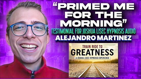 Alejandro Martinez Reviews Celebrity Ghostwriter and Writing Coach Joshua Lisec Hypnosis Course