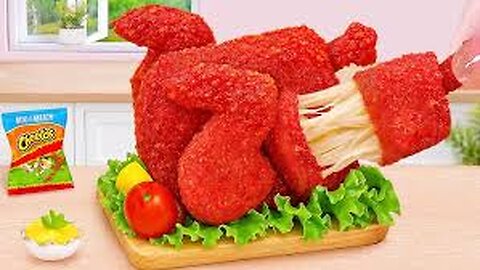 Top 1 Korean Food Miniature Hot Cheetos Chicken with Onion Cream Sauce