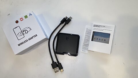 Wireless CarPlay Adapter Netflix YouTube TF Card Plug & Play Dongle Android Auto Factory Wired Cars