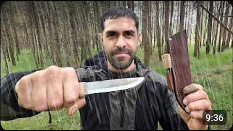 Survival Tips: How to Start a Fire in Heavy Rain 🌧️🔥 | Only Knife & Flint Bushcraft!