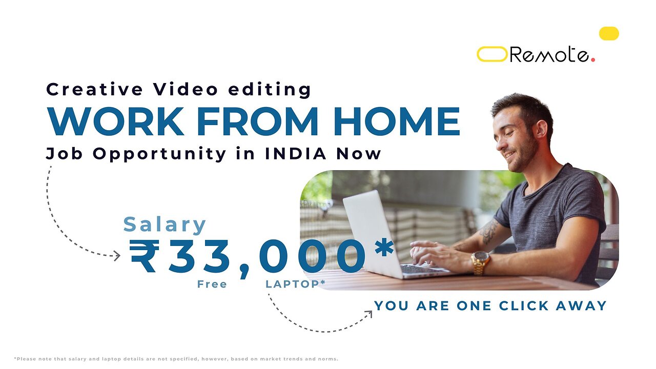 Best Remote Video Editing Creative jobs in India now! Work from home