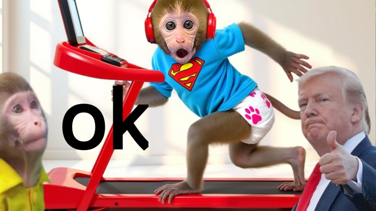 Bonmonkeykiki buys M&Ms and plays with the duckling in the toile|| Animalht video
