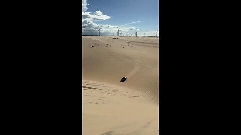 Truck defies gravity