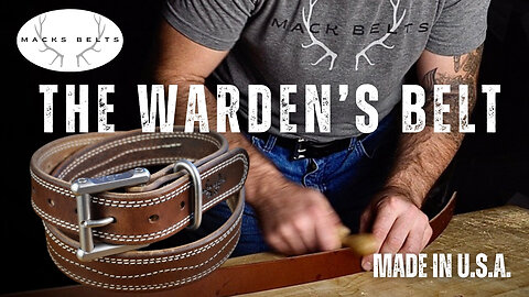 Hidden Handcuff Key Belt | The Warden's Belt | Built in the U.S.A. by Macks Belts