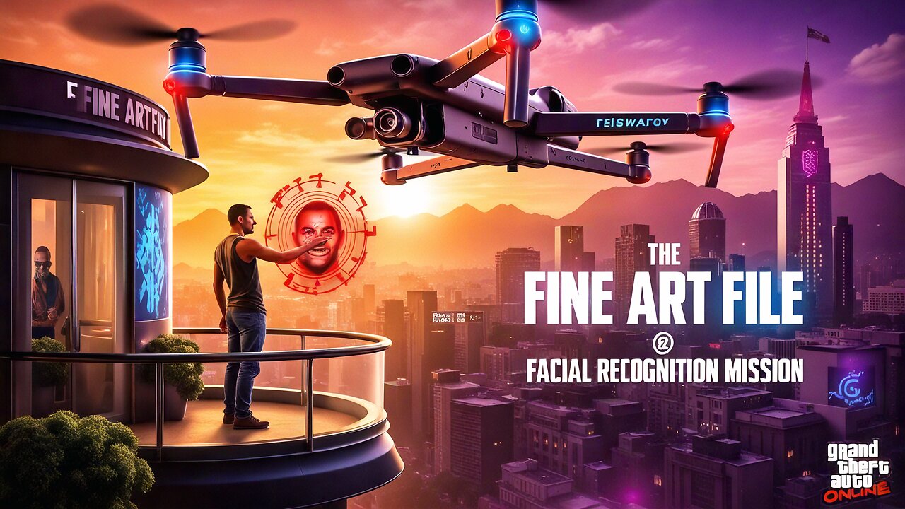 GTA V Online: The Fine Art File (Priority File) Facial Recognition Setup Solo!