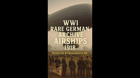 High Above the Front: WW1 German Zeppelin Archive Restored in 4K! 🚁✨