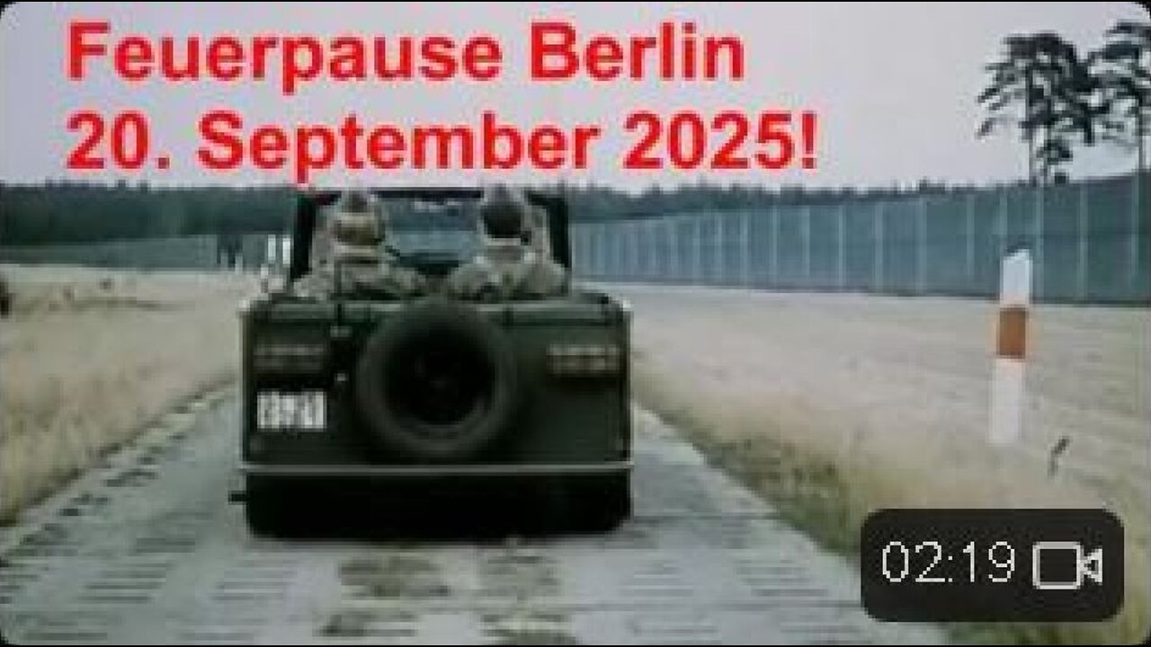 Feuerpause Berlin 20. September 2025!