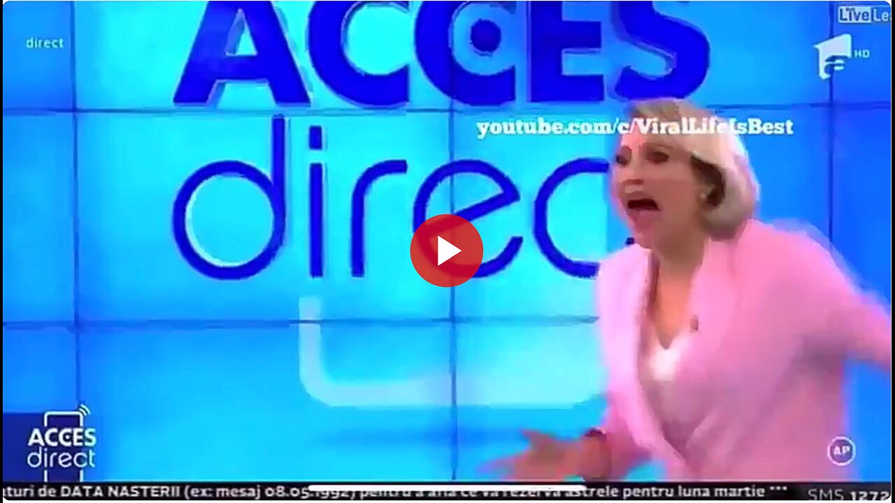 NAKED PERSON THROWS BRICK AT TV PERSONALITY LIVE ON SET - THE CRAZY FILES