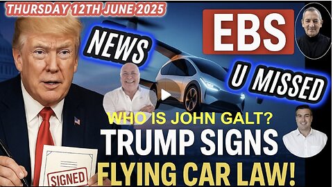 Charlie Ward DAILY NEWS- FLYING CARS, TRUMP SIGNALS EBS, 26-1 DEATHS OF UKRAINIAN MEN. John Galt.