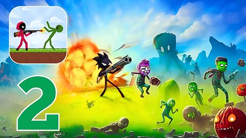 Stickman vs Zombies - Gameplay Walkthrough | Part 2 (Android)