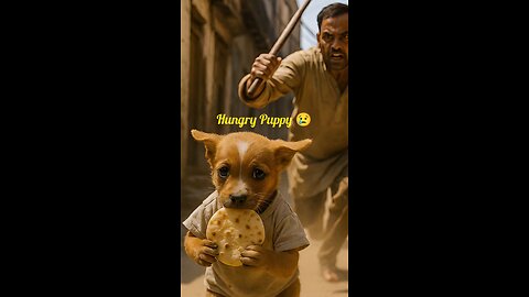 Hungry puppy's stuggle-An Emotional Story of Survival#shorts