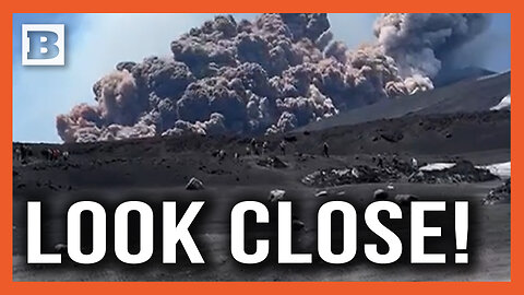 Wow! People Seen Standing in the Foreground as Mount Etna Erupts in Sicily