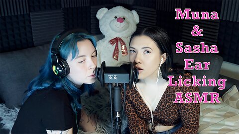 Double EarLicking with Muna & Sasha ASMR