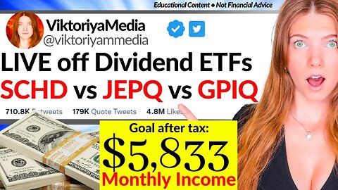 LIVING off THESE Dividend ETFs FOREVER! SCHD vs JEPQ vs GPIQ