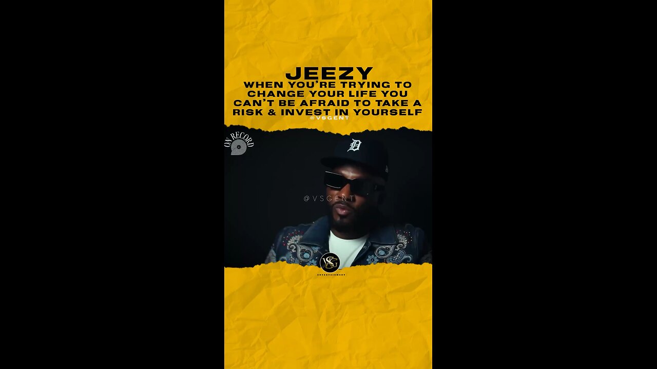 When you’re trying to change your life you can’t be afraid to take a risk and invest in yourself