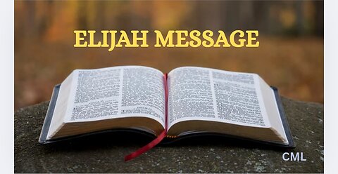 The Elijah Message In The Bible