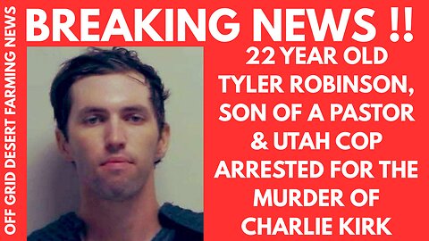BREAKING NEWS: SHOOTER ARRESTED !! 22 YEAR OLD TYLER ROBINSON SON OF A PASTOR & COP: NOT A LIBERAL