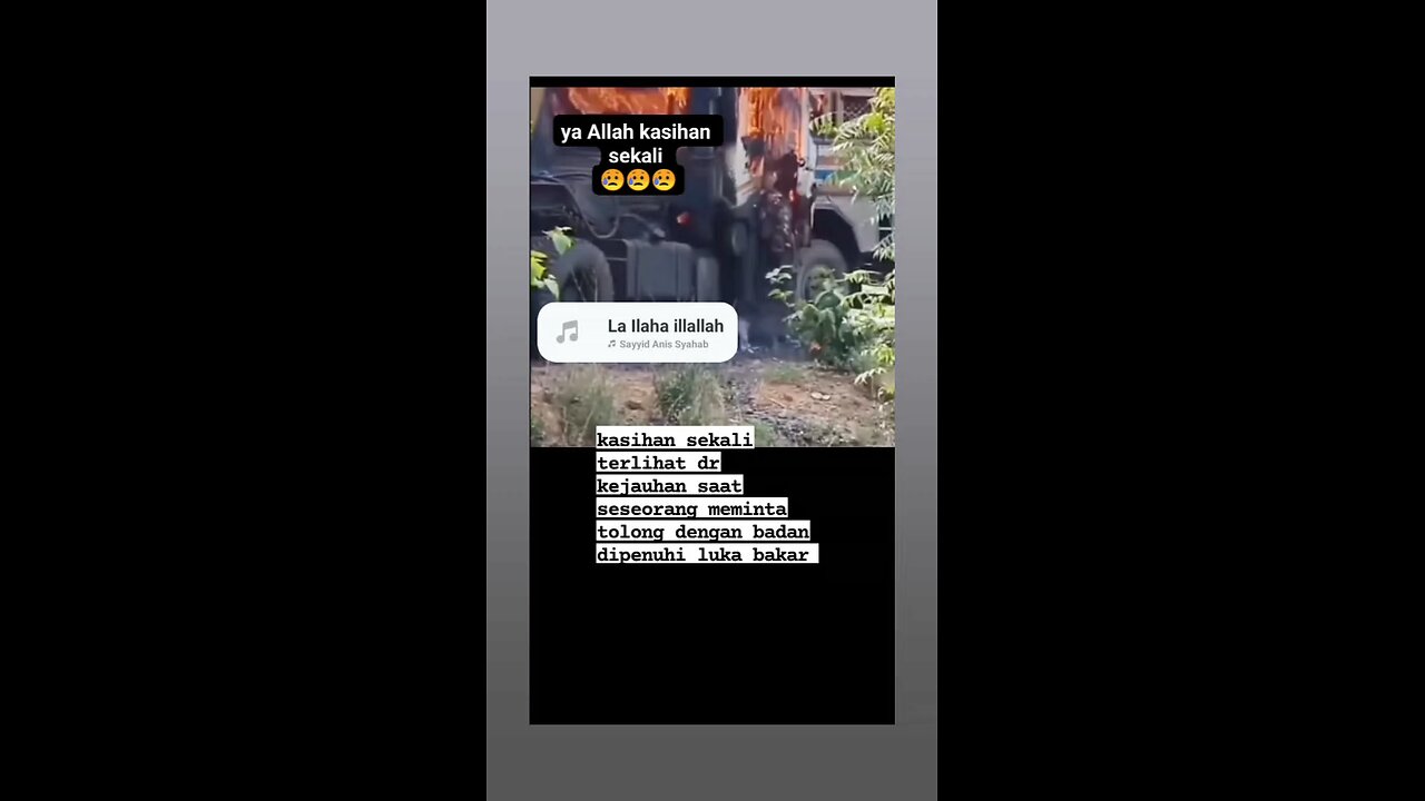 Fatal Collision Between Large Vehicles HOPE IT IS ACCEPTED HIS WORSHIP IS WITH ALLAH